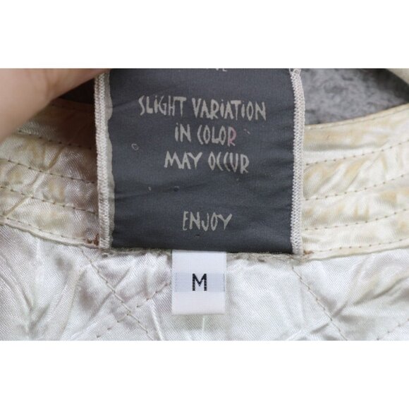 Harubella Handmade Velvet Burnout Quilted Cardigan-Lace-Silk Blend-Size M-BOHO - Picture 8 of 13